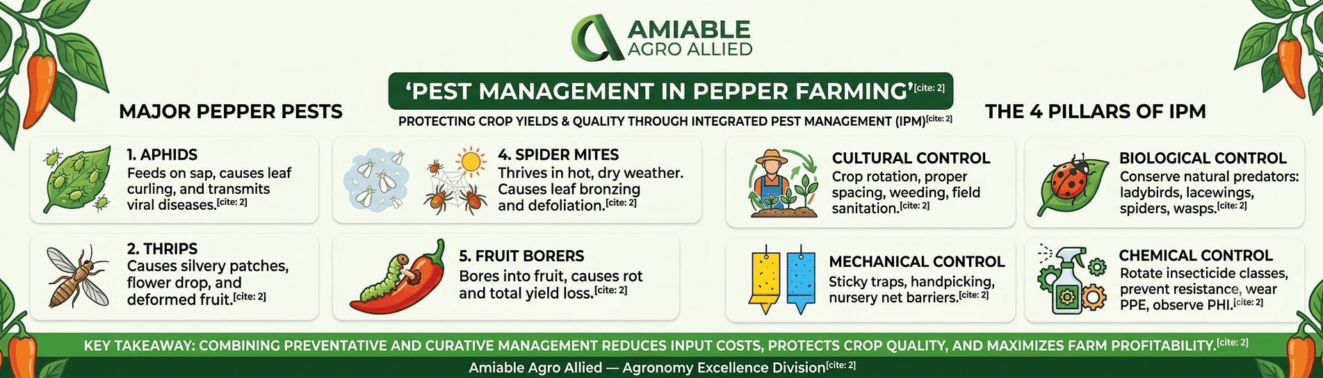Pest Management in Pepper Farming: Protecting Yields and Quality